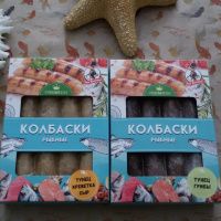 Колбаски рыбные тунец / грибы